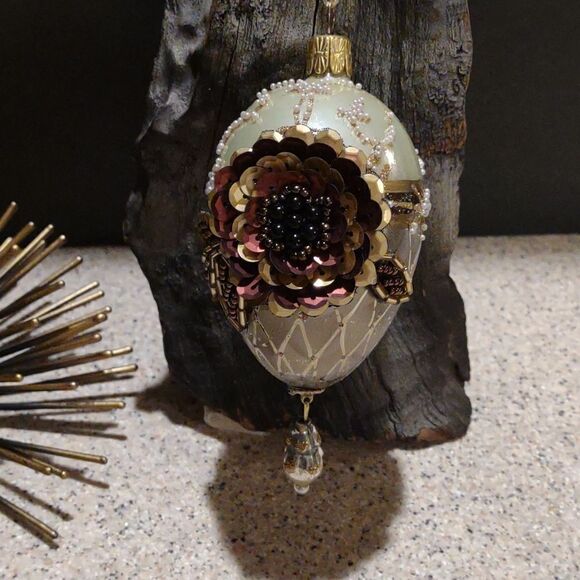 Dept 56 Ornaments by John Toole 2 ornate " jewels for your tree" bulbs - Picture 2 of 4